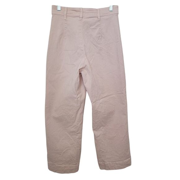 Marine Layer Bridget Wide Leg Flat Front Chino Sz 4 Pant 14650 High Waist Pastel - Picture 2 of 14